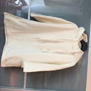 3/4 sleeve Hoodie - cream color